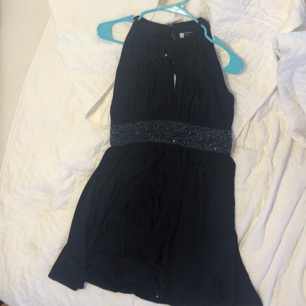 Adrianna Papell navy dress worn once